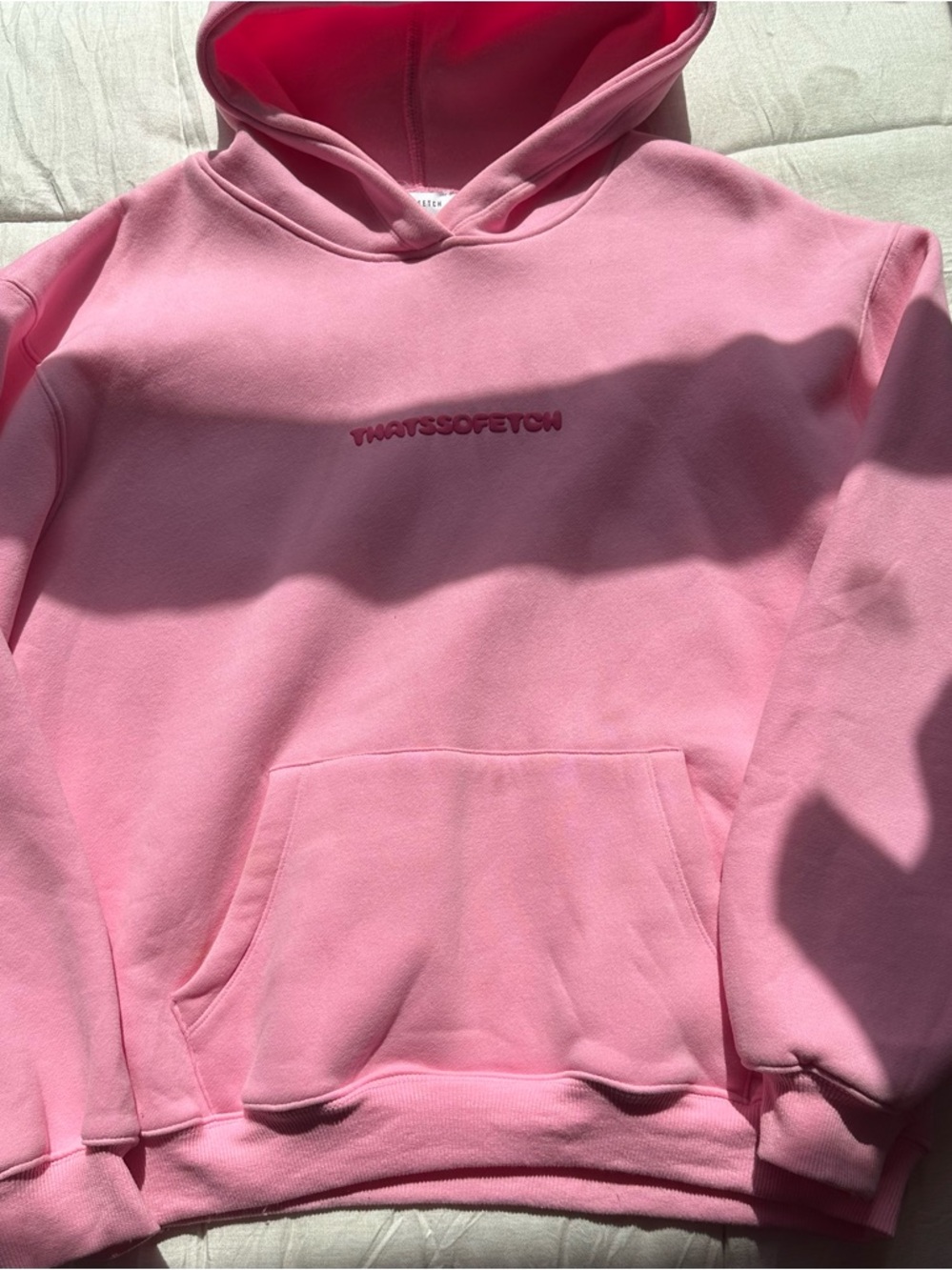 THATSOFETCH Pink Pullover Hoodie